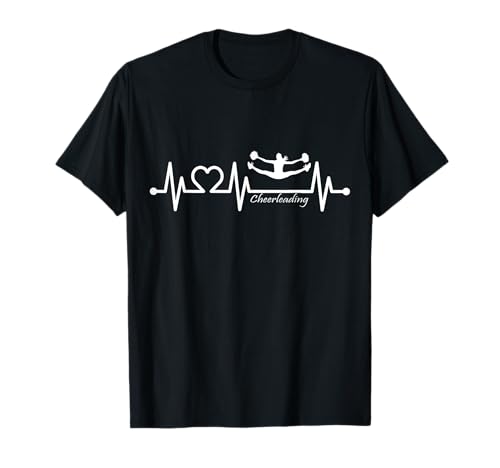 Lustige Cheerleading Geschenke für Cheerleader | Damen Schwarz Klassisch EKG Puls Herzschlag Mit Herz | Cheerleader T-Shirt S Lustige Cheerleading Geschenke für Cheerleader | Damen Schwarz Klassisch EKG Puls Herzschlag Mit Herz | Cheerleader T-Shirt S von Lustige Cheerleading Geschenke für Cheerleader