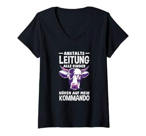 Damen Anstaltsleitung Alle Gänse Hören Auf Mein Kommando T-Shirt mit V-Ausschnitt Damen Anstaltsleitung Alle Gänse Hören Auf Mein Kommando T-Shirt mit V-Ausschnitt von Lustige Chef Geschenke Geschenkideen