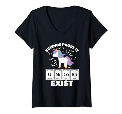 Damen Lustiges Chemie Shirt Witziges Studium Einhorn Geschenk T-Shirt mit V-Ausschnitt Damen Lustiges Chemie Shirt Witziges Studium Einhorn Geschenk T-Shirt mit V-Ausschnitt von Lustige Chemie Geschenkidee
