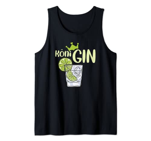 KöniGIN für Gin Liebhaber Damen Tank Top KöniGIN für Gin Liebhaber Damen Tank Top von Lustige Cocktail Drink Bar Design
