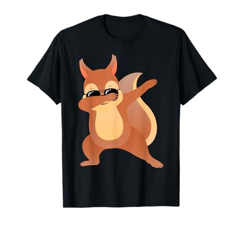 Lustiges Dabbing Eichhörnchen Mit Sonnenbrille Design T-Shirt von Lustige Dabbing Eichhörnchen