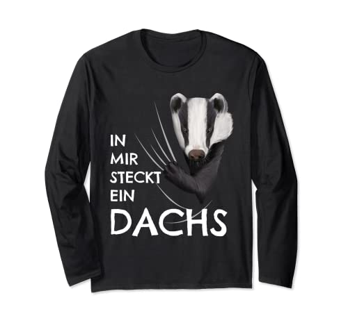 Dachs Kostüm Kinder Kleidung Grimbar In mir steckt ein Dachs Langarmshirt von Lustige Dachse Sachen für Damen, Herren & Kinder