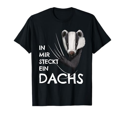 Dachs Kostüm Kinder Kleidung Grimbar In mir steckt ein Dachs T-Shirt von Lustige Dachse Sachen für Damen, Herren & Kinder