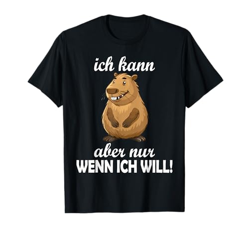 Ich Kann Aber Nur Wenn... Capybara lustige Männer Frauen T-Shirt Ich Kann Aber Nur Wenn... Capybara lustige Männer Frauen T-Shirt von Lustige Damen Herren Capybara Spruch Gemein Ironie