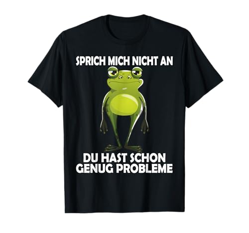 Sprich mich nicht an Frosch Lustig Männer Frauen Frösche T-Shirt Sprich mich nicht an Frosch Lustig Männer Frauen Frösche T-Shirt von Lustige Damen Herren Frösche Spruch Gemein Ironie