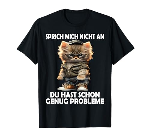 Du hast genug Probleme Katze Lustige Männer Frauen Sprüche T-Shirt Du hast genug Probleme Katze Lustige Männer Frauen Sprüche T-Shirt von Lustige Damen & Herren Spruch Geschenke Ironie Cat