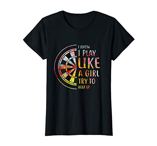 Damen Dart Girl Geschenk für Dartspieler T-Shirt Damen Dart Girl Geschenk für Dartspieler T-Shirt von Lustige Darts Sprüche und Designs