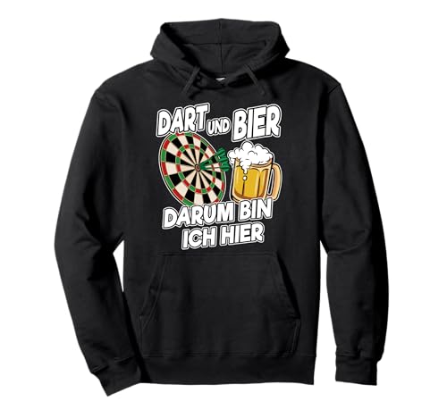 Dart Fan Lustig Spruch Dart und Bier Männer Dart Spieler Pullover Hoodie Dart Fan Lustig Spruch Dart und Bier Männer Dart Spieler Pullover Hoodie von Lustige Darts & Dartspieler Geschenke Herren Damen