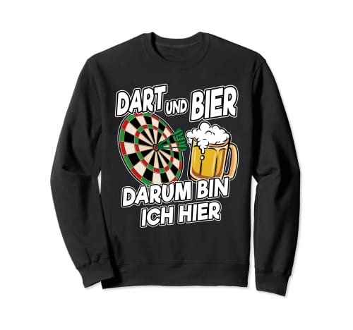 Dart Fan Lustig Spruch Dart und Bier Männer Dart Spieler Sweatshirt Dart Fan Lustig Spruch Dart und Bier Männer Dart Spieler Sweatshirt von Lustige Darts & Dartspieler Geschenke Herren Damen