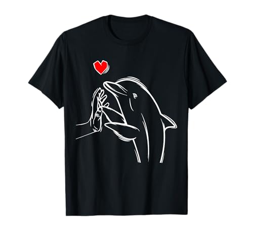 Delfin Damen Kinder Mädchen Delfine T-Shirt von Lustige Delfin Liebhaber Geschenkideen