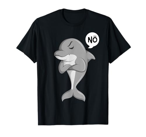 Delfin Nö Kinder Damen Mädchen T-Shirt von Lustige Delfin Liebhaber Geschenkideen