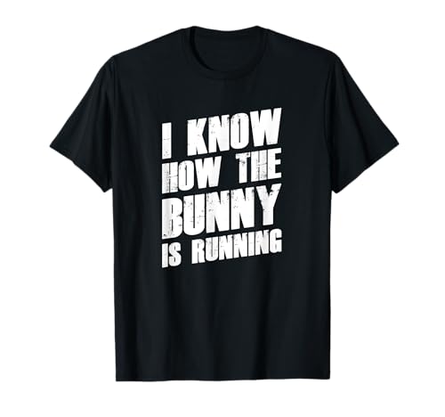Lustige Denglisch Outfits & Geschenke Damen T-Shirt Schwarz S Witziges Denglisch Outfit I Know How The Bunny Is Running Humorvolles Party Geschenk Klassisch geschnitten, doppelt genähter Saum Lustige Denglisch Outfits & Geschenke Damen T-Shirt Schwarz S Witziges Denglisch Outfit I Know How The Bunny Is Running Humorvolles Party Geschenk Klassisch geschnitten, doppelt genähter Saum von Lustige Denglisch Outfits & Geschenke