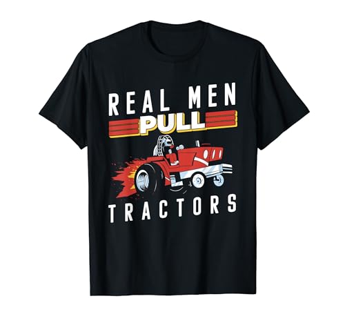 Real Men Pull Tractors Tractor Pulling T-Shirt von Lustige Designs Traktor-Ziehendes Idee