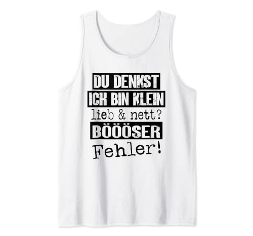 Lustig für Damen mit witzigen Sprüchen Böser Fehler Sprüche Tank Top Lustig für Damen mit witzigen Sprüchen Böser Fehler Sprüche Tank Top von Lustige Designs mit witzigen Sprüchen für Damen
