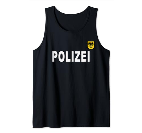 Deutsche Polizei Uniform Polizist Kostüm Herren Damen Kinder Tank Top von Lustige Dieb & Polizei Kostüme Co.