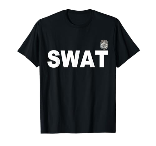 SWAT Polizist Kostüm Herren Damen Kinder Uniform Polizei T-Shirt von Lustige Dieb & Polizei Kostüme Co.