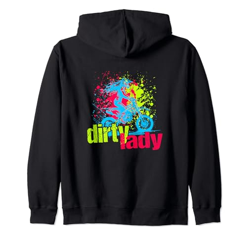 Mädchen schmutzige Dame Dirtbike Motocross MX Supercross Kapuzenjacke Mädchen schmutzige Dame Dirtbike Motocross MX Supercross Kapuzenjacke von Lustige Dirtbike Motocross MX Supercross Grafik