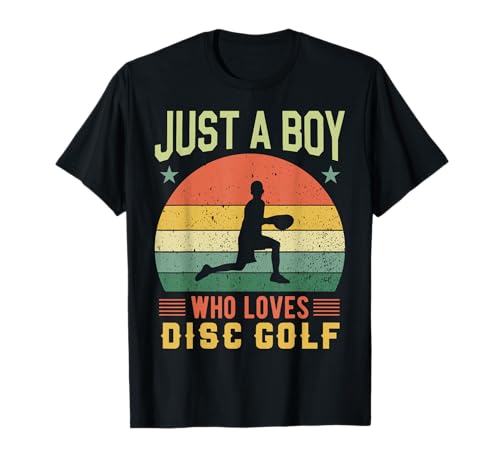 Just A Boy Who Loves Disc Golf T-Shirt Just A Boy Who Loves Disc Golf T-Shirt von Lustige Disc Golf Geschenke & Bekleidung by FIDIMA