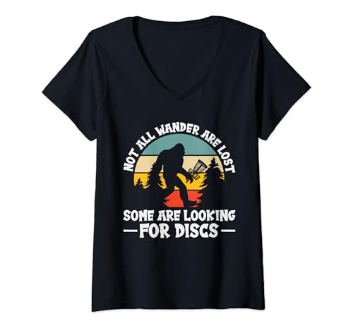 Damen Not All Who Wander Are Lost Some Are Looking For Discs T-Shirt mit V-Ausschnitt Damen Not All Who Wander Are Lost Some Are Looking For Discs T-Shirt mit V-Ausschnitt von Lustige Disc Golf Geschenke & Bekleidung by FIDIMA