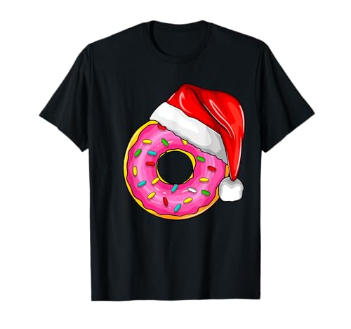Donut Weihnachten Xmas Mädchen Kinder Damen T-Shirt von Lustige Donut Liebhaber Geschenke