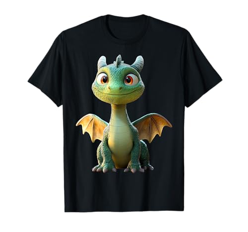 Drache Kleiner Grüner Baby Drache Dragon Süße Drachen T-Shirt Drache Kleiner Grüner Baby Drache Dragon Süße Drachen T-Shirt von Lustige Drachen für alle Drachen Liebhaber