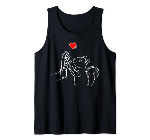 Eichhörnchen Liebe Kinder Damen Geschenk Tank Top von Lustige Eichhörnchen & Nagetier Geschenkideen