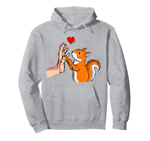 Eichhörnchen Mädchen Kinder Damen Pullover Hoodie von Lustige Eichhörnchen & Nagetier Geschenkideen