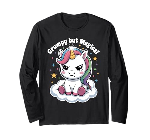 Einhorn Geschenke Für Mädchen Damen Frauen Freches Einhorn Langarmshirt von Lustige Einhorn Geschenke Einhorn T Shirt Sprüche