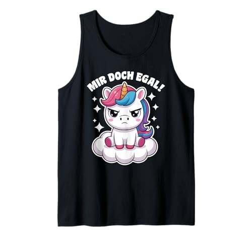 Einhorn Geschenke Mädchen Damen Frauen Mir Doch Egal Einhorn Tank Top von Lustige Einhorn Geschenke Einhorn T Shirt Sprüche