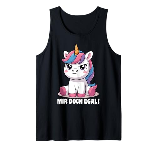 Einhorn Geschenke Mädchen Damen Frauen Mir Doch Egal Einhorn Tank Top von Lustige Einhorn Geschenke Einhorn T Shirt Sprüche