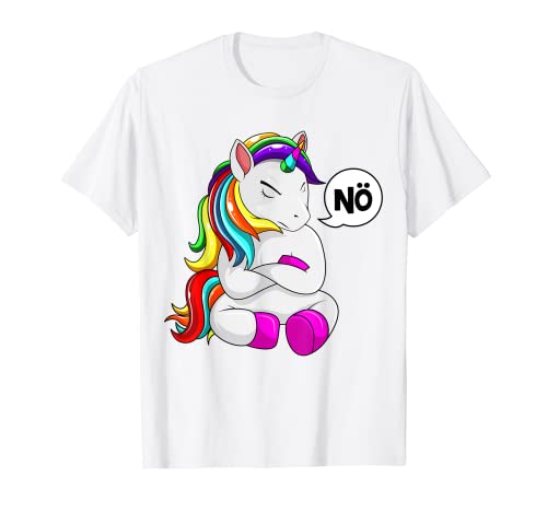 Einhorn Nö Unicorn Kinder Mädchen Damen T-Shirt von Lustige Einhorn Liebhaber Geschenk