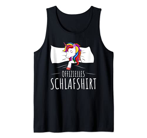 Offizielles Schlafshirt Einhorn Mädchen Kinder Damen Tank Top Offizielles Schlafshirt Einhorn Mädchen Kinder Damen Tank Top von Lustige Einhorn Liebhaber Geschenk
