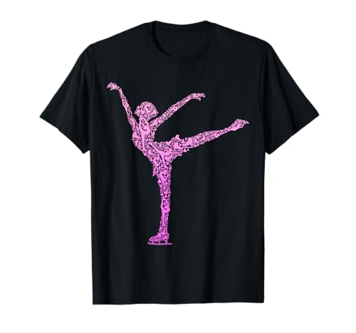 Eiskunstlauf Eiskunstläuferin Schlittschuhe Mädchen Damen T-Shirt von Lustige Eiskunstlauf Geschenkidee