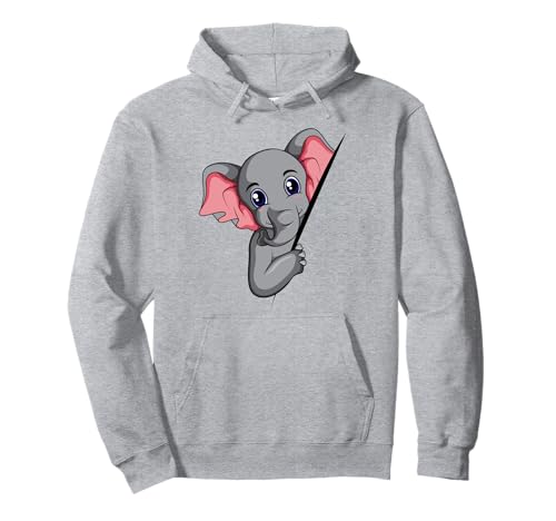 Elefant Damen Kinder Mädchen Pullover Hoodie von Lustige Elefanten Geschenkideen