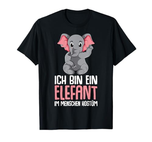 Elefanten Kostüm Kinder Mädchen Damen Elefant T-Shirt von Lustige Elefanten Geschenkideen