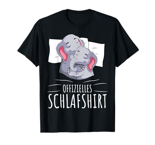 Offizielles Schlafshirt Elefant Mädchen Damen Kinder T-Shirt von Lustige Elefanten Geschenkideen