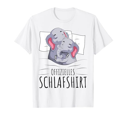 Offizielles Schlafshirt Elefant Mädchen Damen Kinder T-Shirt Offizielles Schlafshirt Elefant Mädchen Damen Kinder T-Shirt von Lustige Elefanten Geschenkideen