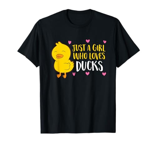 Nur Ein Mädchen Das Enten Liebt Enten Mädchen T-Shirt von Lustige Enten Geschenke