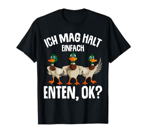 Ich mag halt Enten Mädchen Damen Ente T-Shirt von Lustige Enten Liebhaber Designs & Geschenke