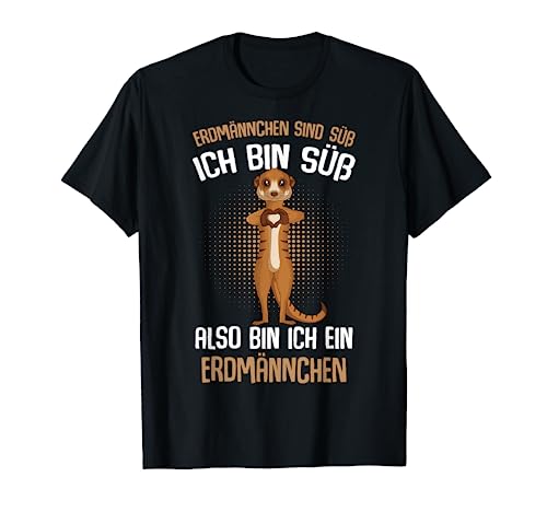 Erdmännchen sind süß Kinder Mädchen Damen T-Shirt von Lustige Erdmännchen Liebhaber Geschenk