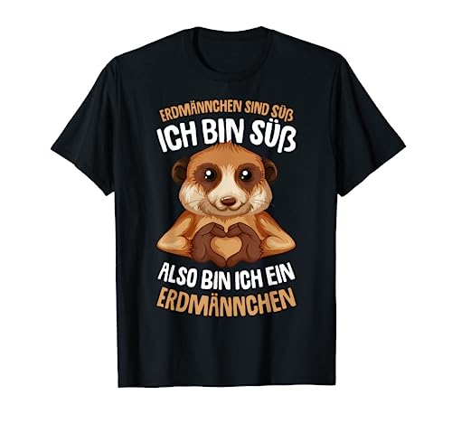 Erdmännchen sind süß Mädchen Kinder Damen T-Shirt von Lustige Erdmännchen Liebhaber Geschenk