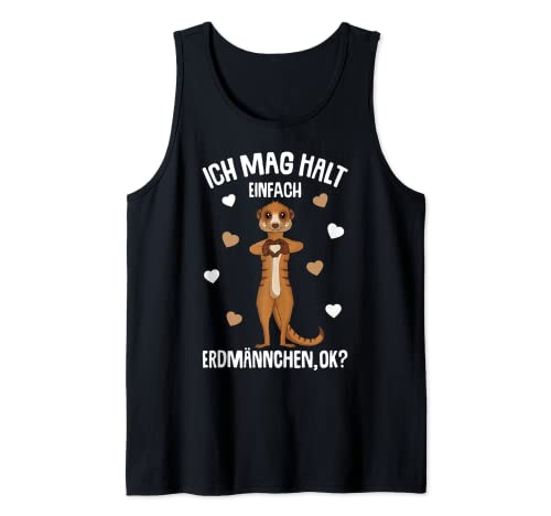 Ich mag halt Erdmännchen Mädchen Kinder Damen Tank Top von Lustige Erdmännchen Liebhaber Geschenk