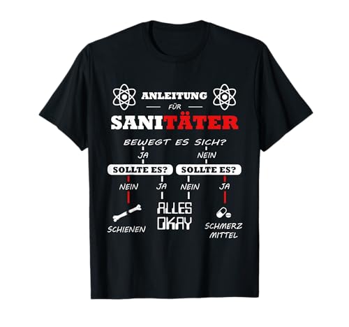 Lustige Erste Hilfe Rettungshelfer Motive Sanitäter Anleitung Notfallsanitäter Checkliste Sani T-Shirt - Schwarz, Klein, Unisex, Kurzarm, T-Shirt, Herren, Casual Lustige Erste Hilfe Rettungshelfer Motive Sanitäter Anleitung Notfallsanitäter Checkliste Sani T-Shirt - Schwarz, Klein, Unisex, Kurzarm, T-Shirt, Herren, Casual von Lustige Erste Hilfe Rettungshelfer Motive