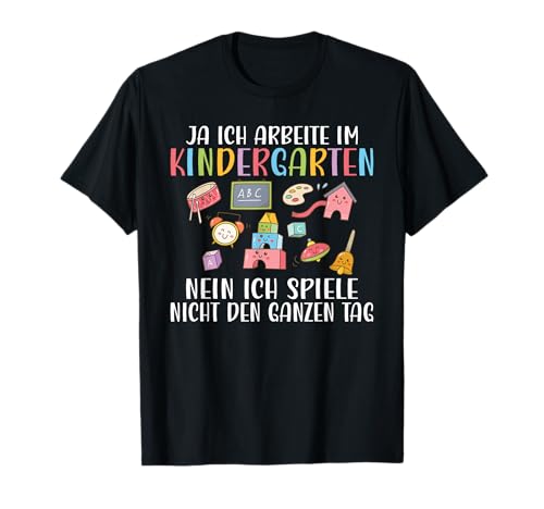 Erzieher Pädagoge Damen Herren Kindergärtner Sprüche Kita T-Shirt Erzieher Pädagoge Damen Herren Kindergärtner Sprüche Kita T-Shirt von Lustige Erzieherinnen Pädagogin Abschiedsgeschenke
