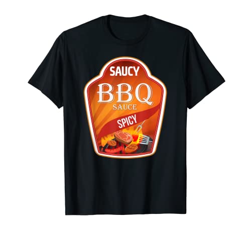 Barbecue Sauce Kostüm Passende Gruppen Paare Damen Herren T-Shirt Barbecue Sauce Kostüm Passende Gruppen Paare Damen Herren T-Shirt von Lustige Essen & Sauce Fasching Kostüm Co.