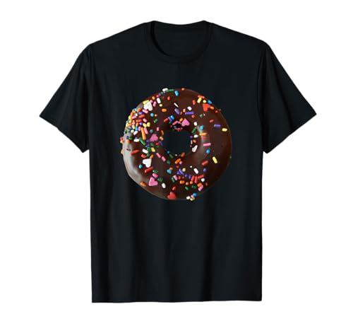 Schokolade Donut Kostüm Süß Fasching Kostüme Damen Herren T-Shirt Schokolade Donut Kostüm Süß Fasching Kostüme Damen Herren T-Shirt von Lustige Essen & Sauce Fasching Kostüm Co.