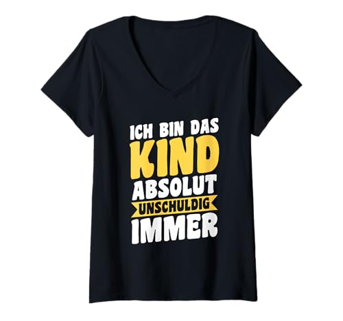 Damen Tochter Sohn T-Shirt mit V-Ausschnitt Damen Tochter Sohn T-Shirt mit V-Ausschnitt von Lustige Familien Motive