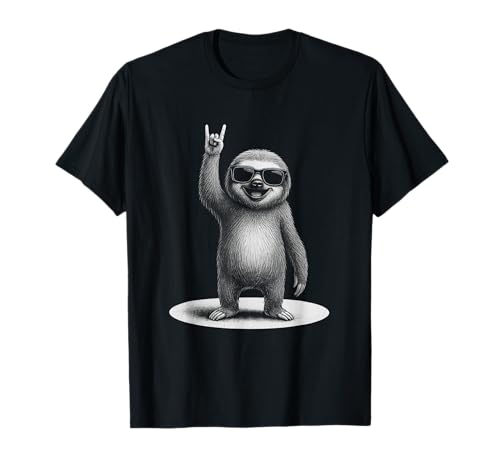 Faultier Retro Rock Music Lustig Für Männer Und Kinder T-Shirt Faultier Retro Rock Music Lustig Für Männer Und Kinder T-Shirt von Lustige Faultier Rockmusik Designs Für Musik Fans