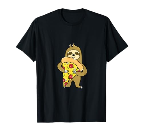 Süßes Faultier mit Pizza Herren Damen Kinder Diät T-Shirt Süßes Faultier mit Pizza Herren Damen Kinder Diät T-Shirt von Lustige Faultiere Food Kleidung