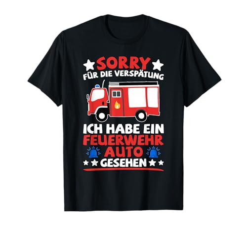 Feuerwehr Auto Kinder - Ich habe ein Feuerwehrauto gesehen T-Shirt Feuerwehr Auto Kinder - Ich habe ein Feuerwehrauto gesehen T-Shirt von Lustige Feuerwehr Geschenke für Feuerwehrmann Kind